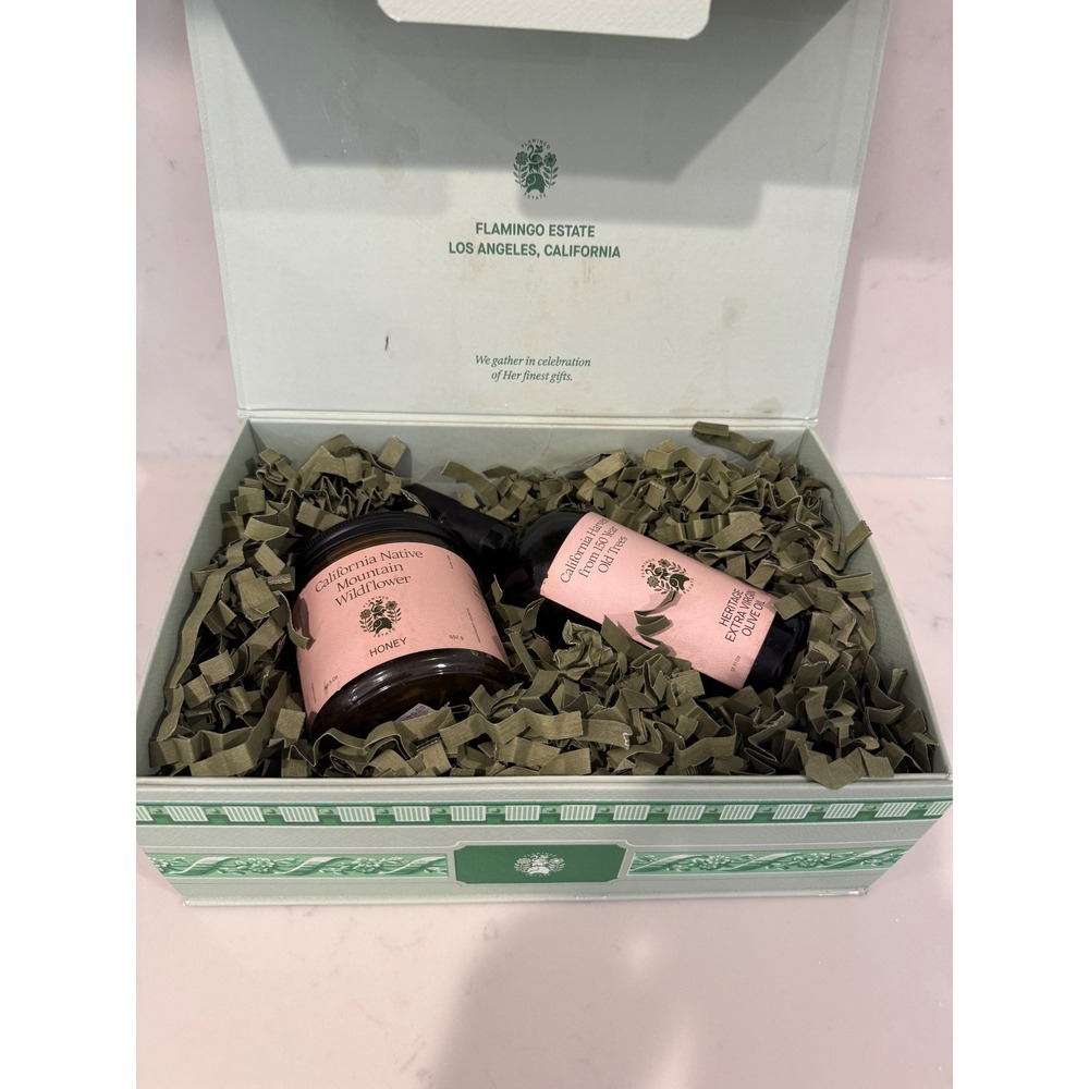 Flamingo Estate Pantry Set Wildflower Honey & Heritage Extra Virgin Olive Oil